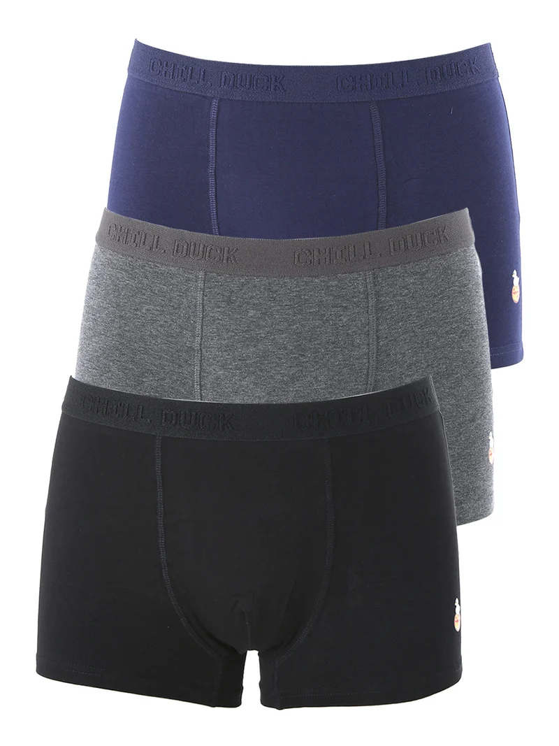 Confezione da 3 boxer da uomo in cotone con stampe disegni - nero