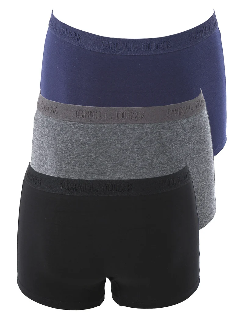 Confezione da 3 boxer da uomo in cotone con stampe disegni - nero