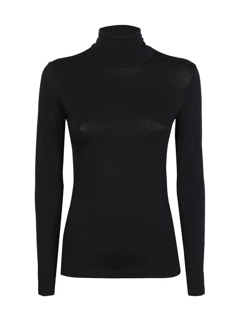 Maglia lupetto donna - nero