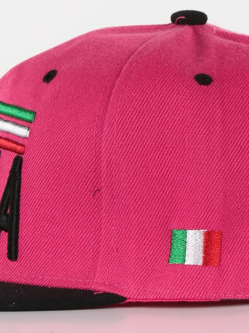 Cappello italia con visiera - fucsia