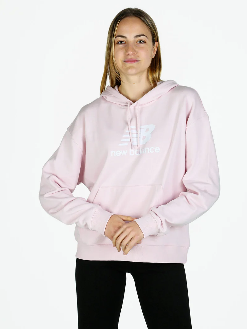 SPORT ESSENTIALS LOGO HOODIE Felpa donna con cappuccio - rosa