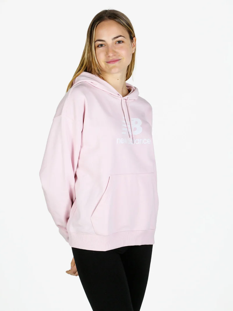 SPORT ESSENTIALS LOGO HOODIE Felpa donna con cappuccio - rosa