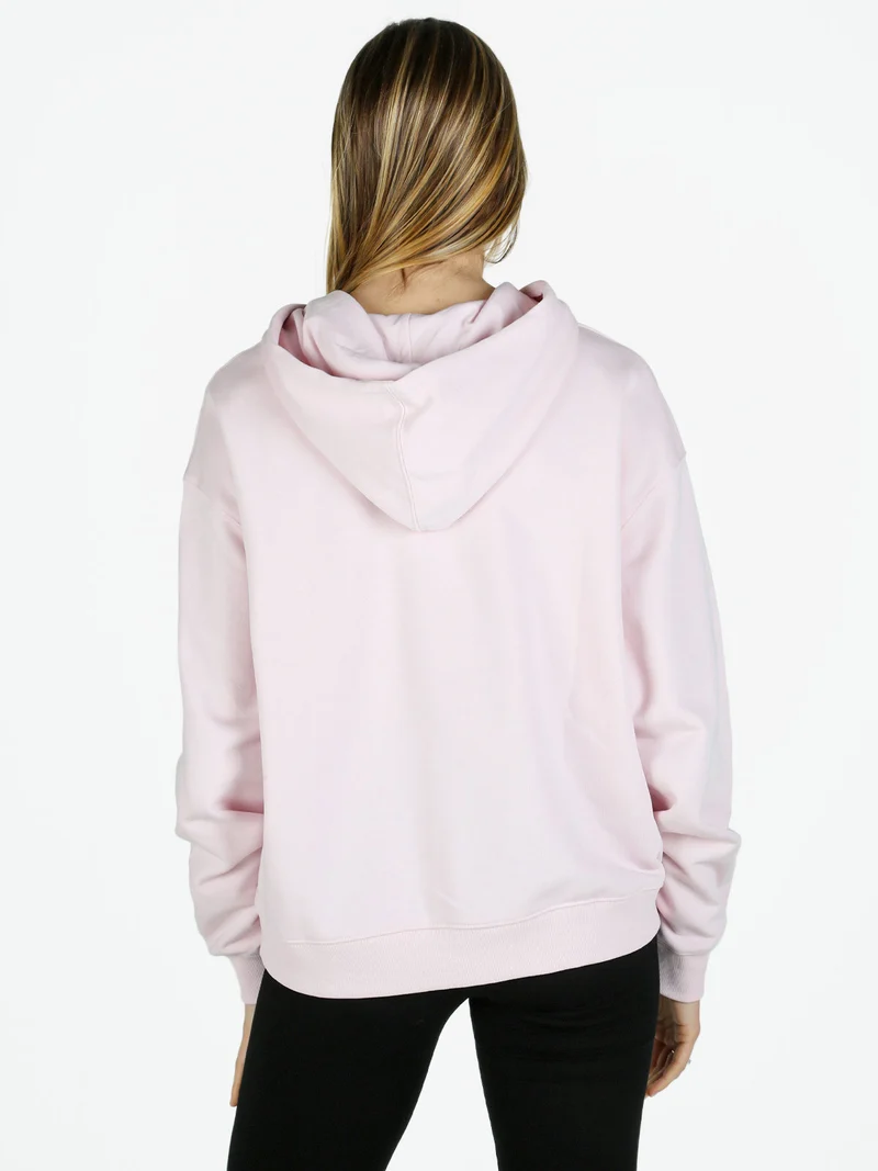 SPORT ESSENTIALS LOGO HOODIE Felpa donna con cappuccio - rosa