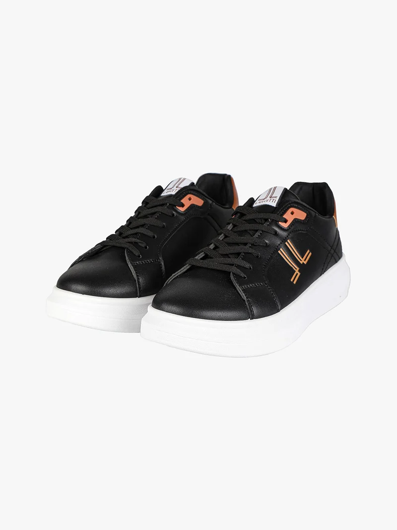 Sneakers basse da uomo bicolor - nero
