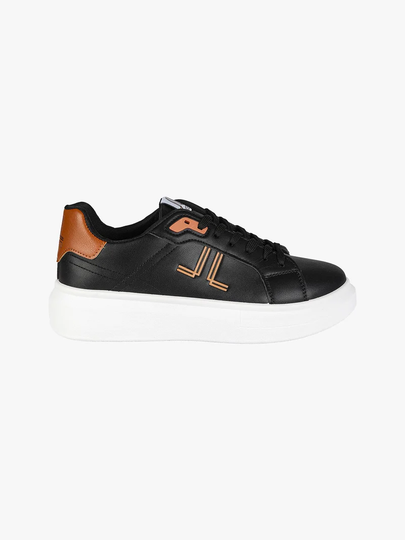 Sneakers basse da uomo bicolor - nero