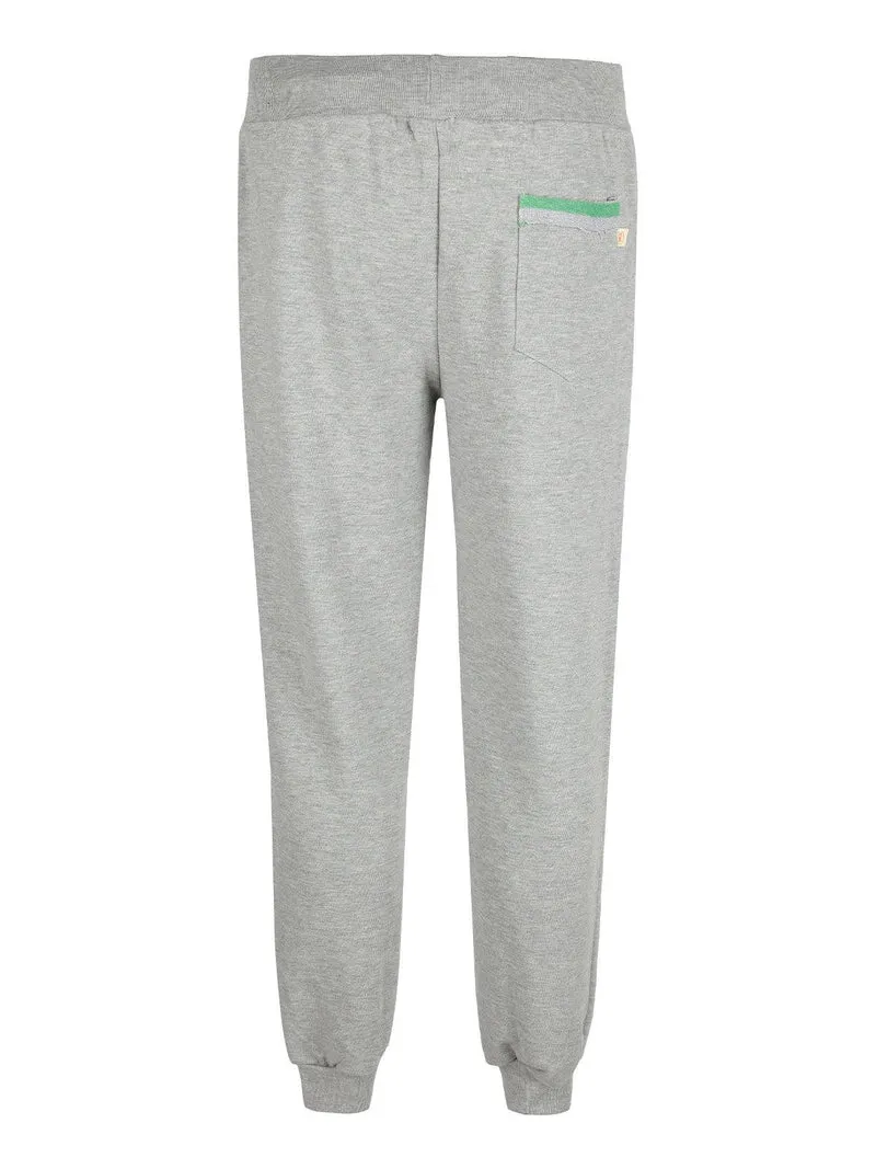 Pantaloni sportivi in felpa uomo con stampa - verde
