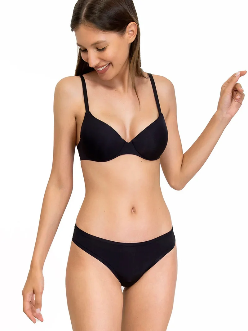 Reggiseno in microfibra con ferretto 1328 - nero