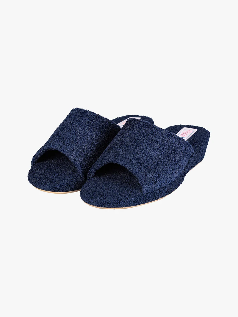 Ciabatte donna aperte in spugna - blu scuro