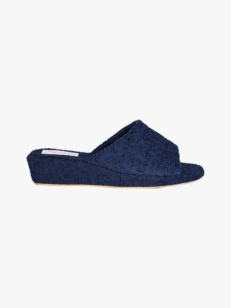 Ciabatte donna aperte in spugna - blu scuro