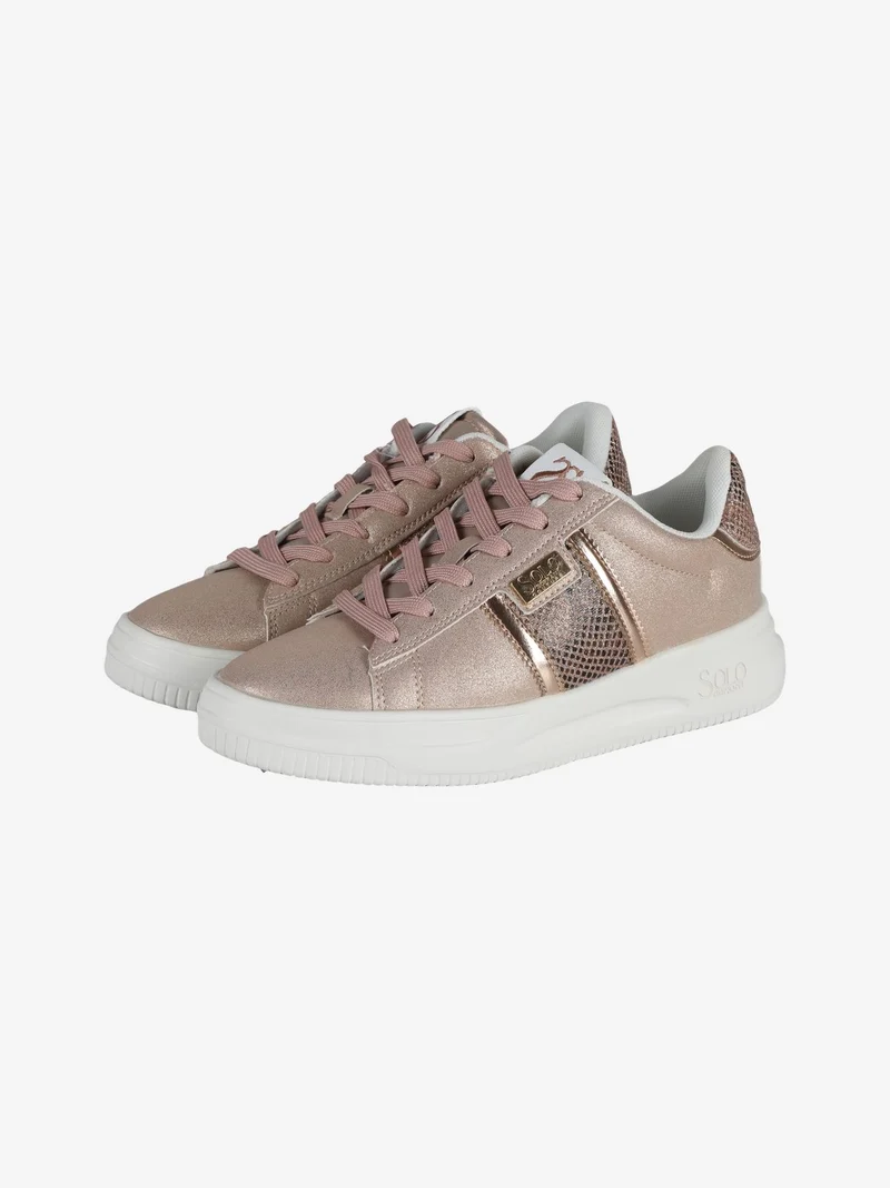 GRAZIA ANIMAL GLITTER Sneakers donna stringate - rosa