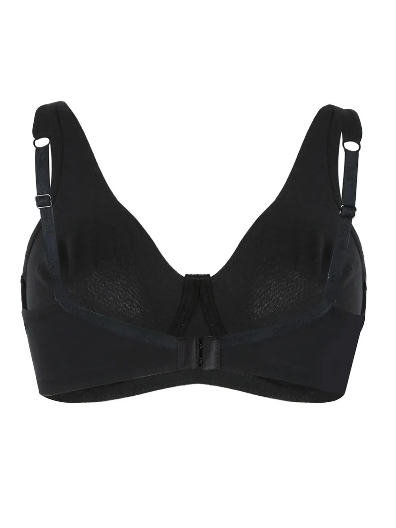 Reggiseno sfoderato in cotone con ferretto COPPA B S335 - nero