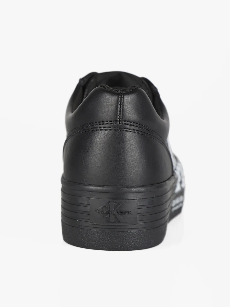 VULC FLATFORM OVER BRAND Sneakers in pelle donna - nero
