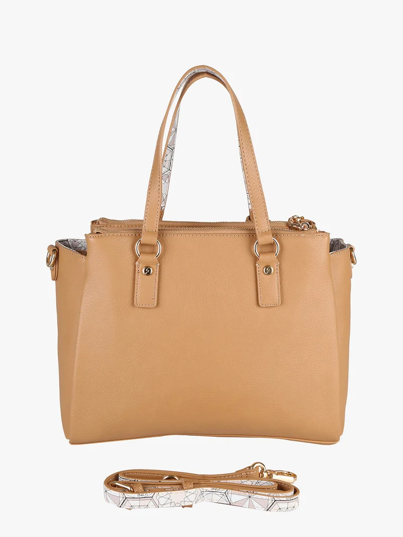 Borsa donna con doppi manici - cammello