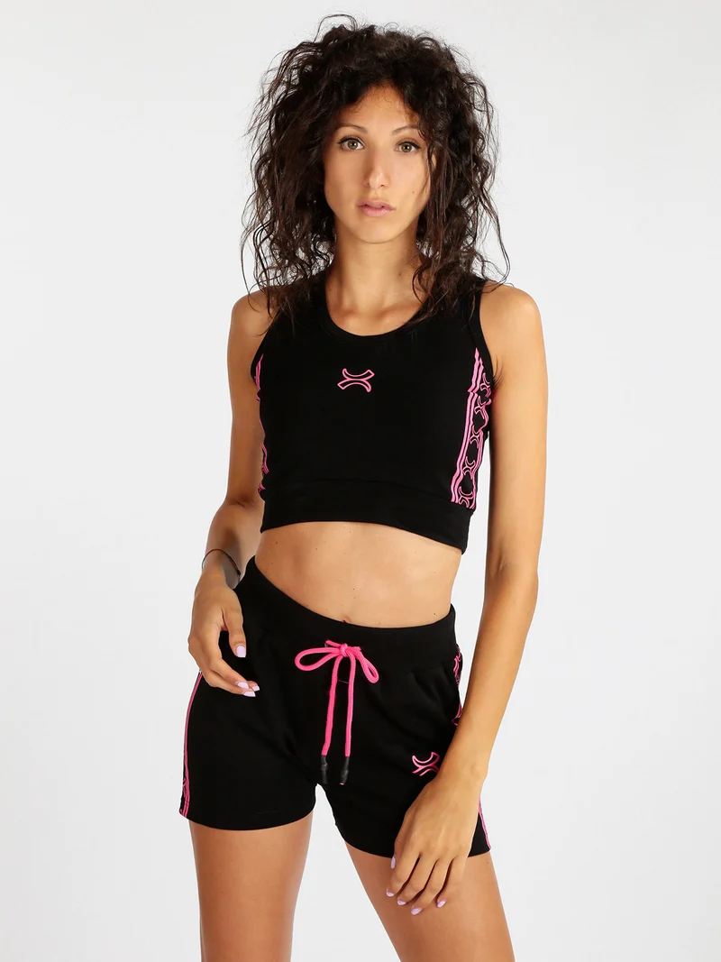 Top sportivo donna - nero