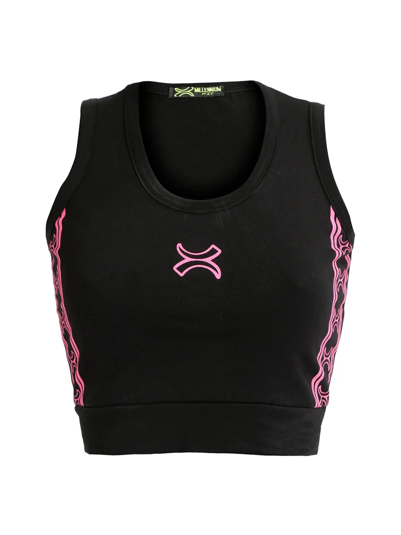 Top sportivo donna - nero