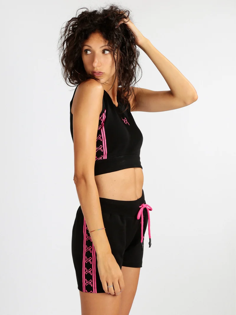 Top sportivo donna - nero