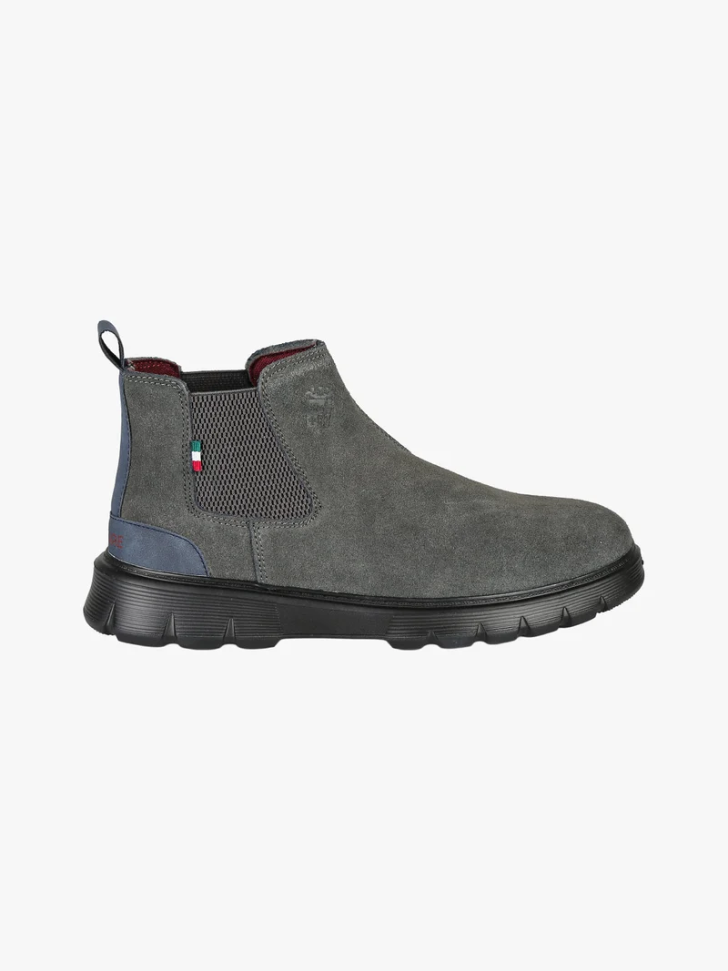 Stivaletti in pelle scamosciata da uomo - grigio scuro