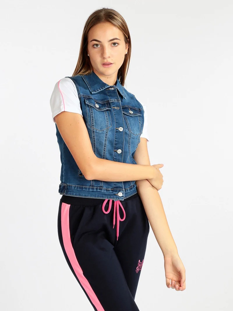 Gilet in jeans donna - jeans