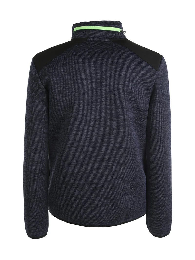Giacca felpa invernale da uomo con zip - blu scuro
