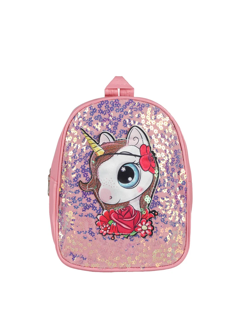 Zainetto da bambina con stampa unicorno - rosa