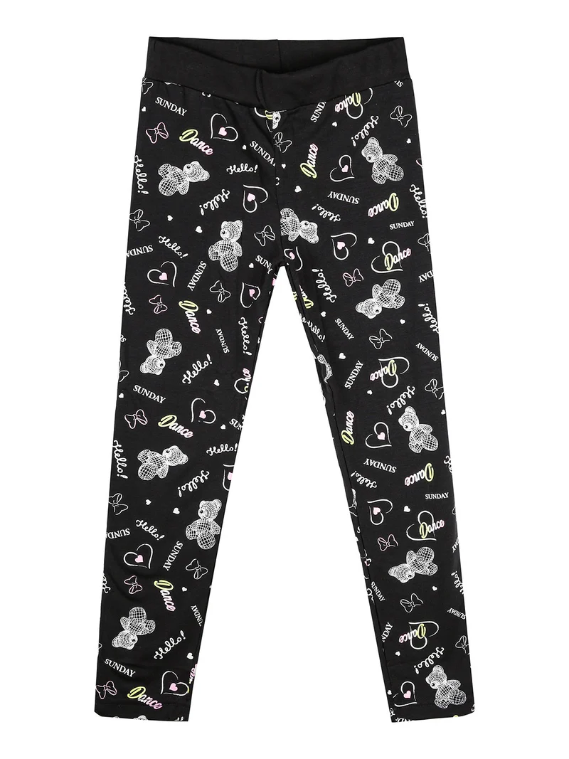 Leggings da bambina con stampe - rosa