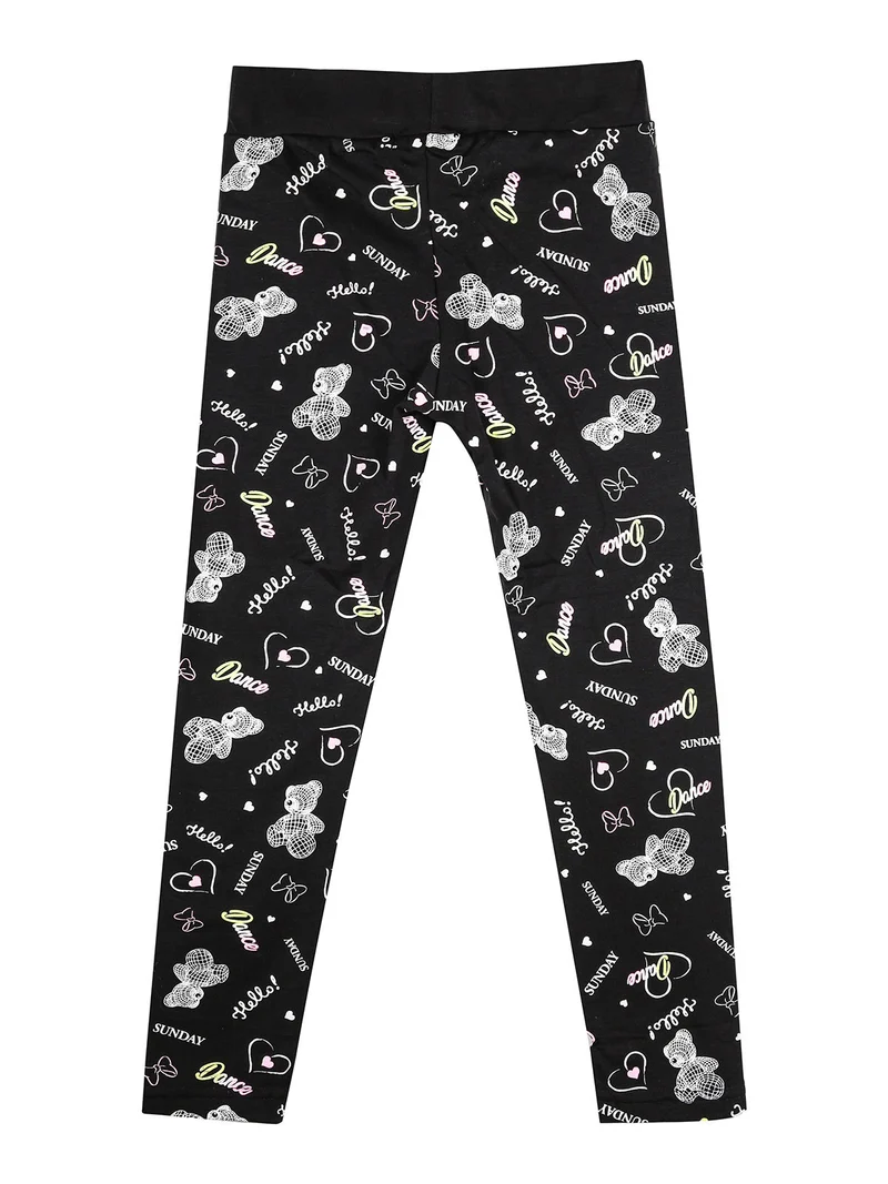 Leggings da bambina con stampe - rosa