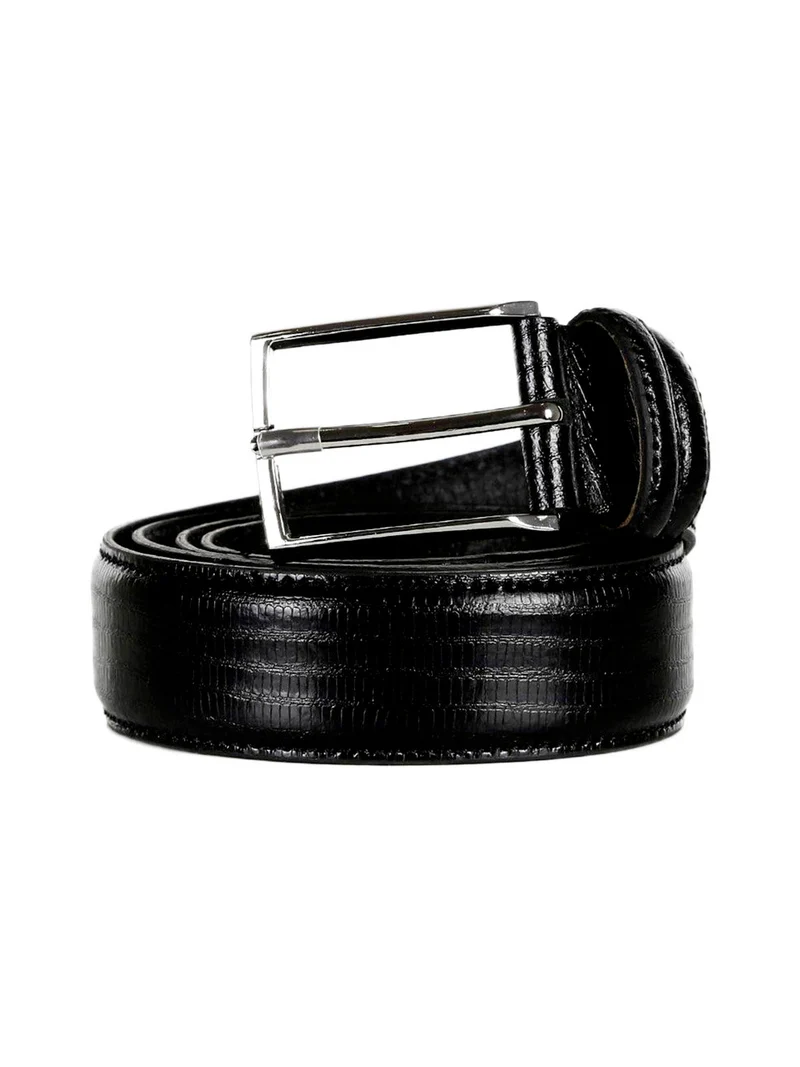 Cintura uomo in pelle - nero