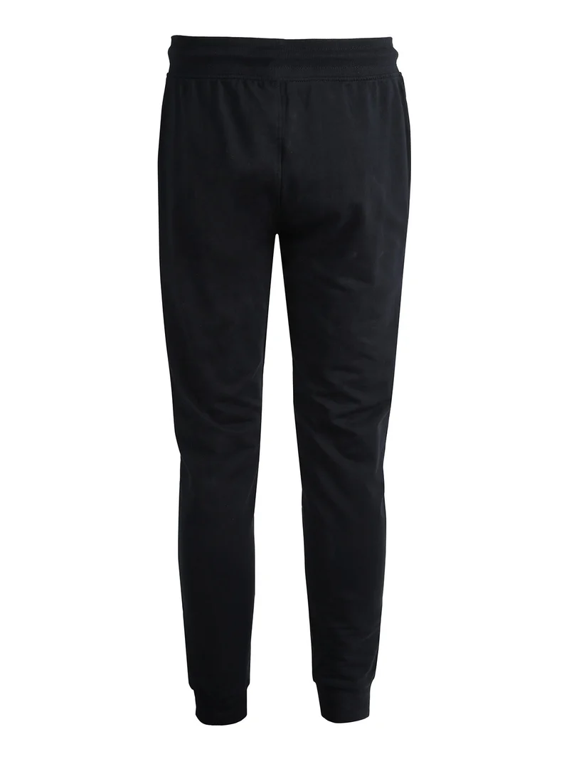 Pantaloni tuta da uomo con polsini e coulisse - blu scuro
