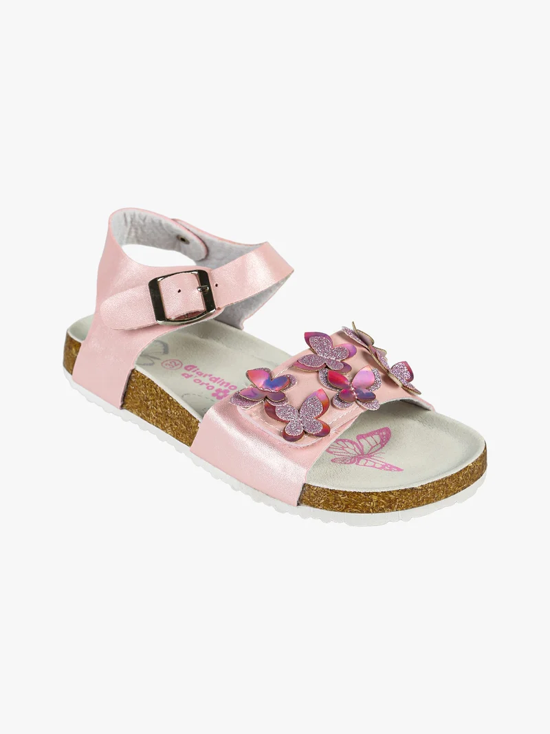 Sandali da ragazza con fibbia e cinturino a strappo - rosa