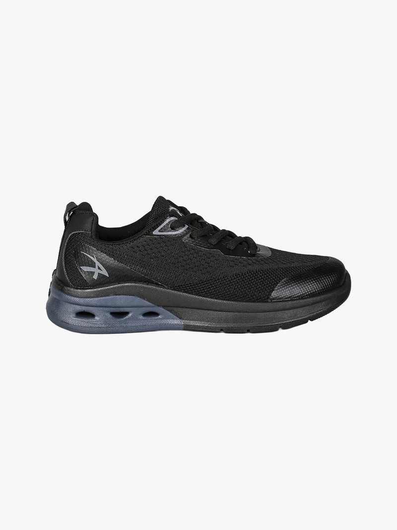 Sneakers sportive da uomo in maglia - nero