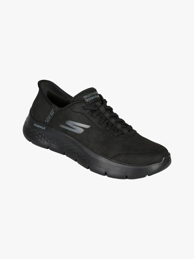 GO WALK FLEX Sneakers donna in pelle scamosciata - nero