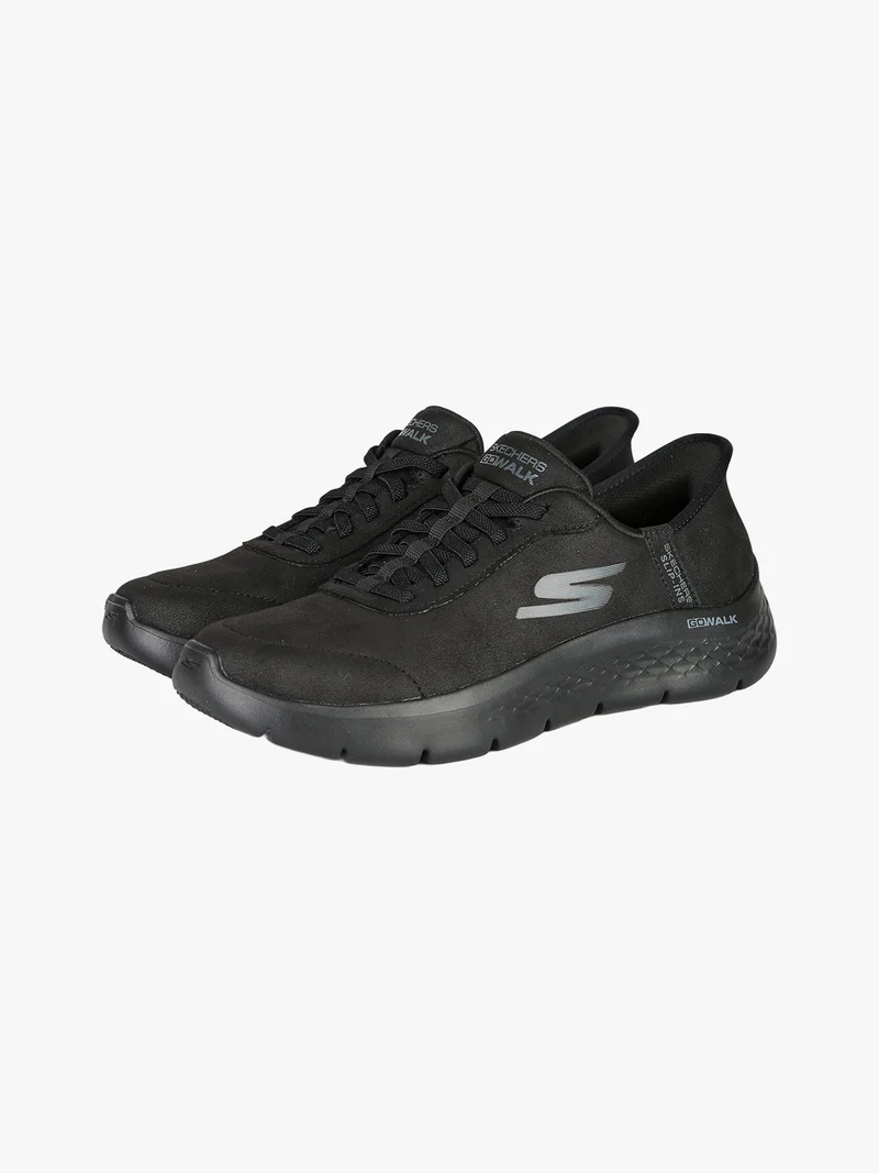 GO WALK FLEX Sneakers donna in pelle scamosciata - nero