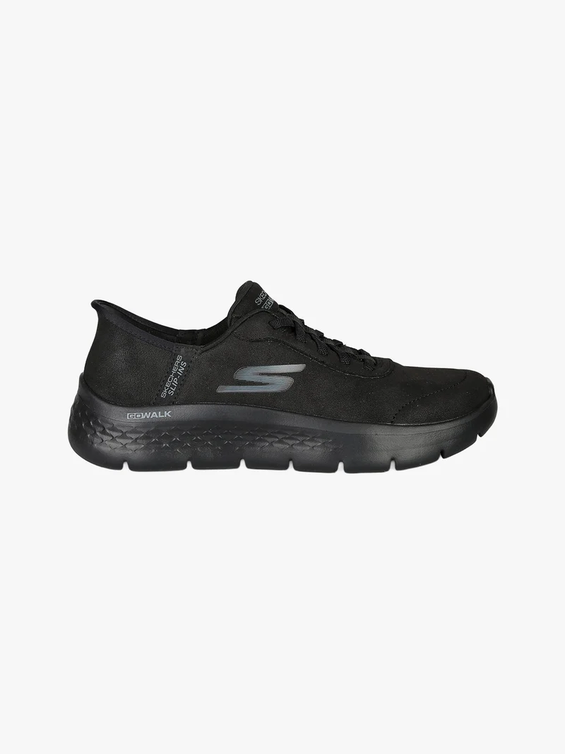 GO WALK FLEX Sneakers donna in pelle scamosciata - nero