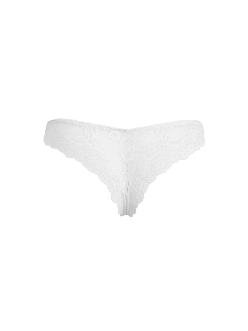 ALLURE 2687 Brasiliana donna con pizzo - bianco