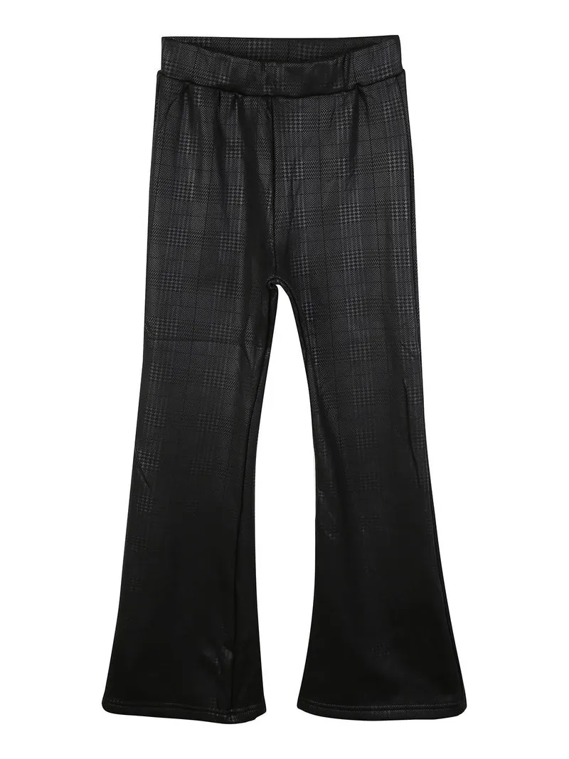 Pantaloni svasati da bambina - nero