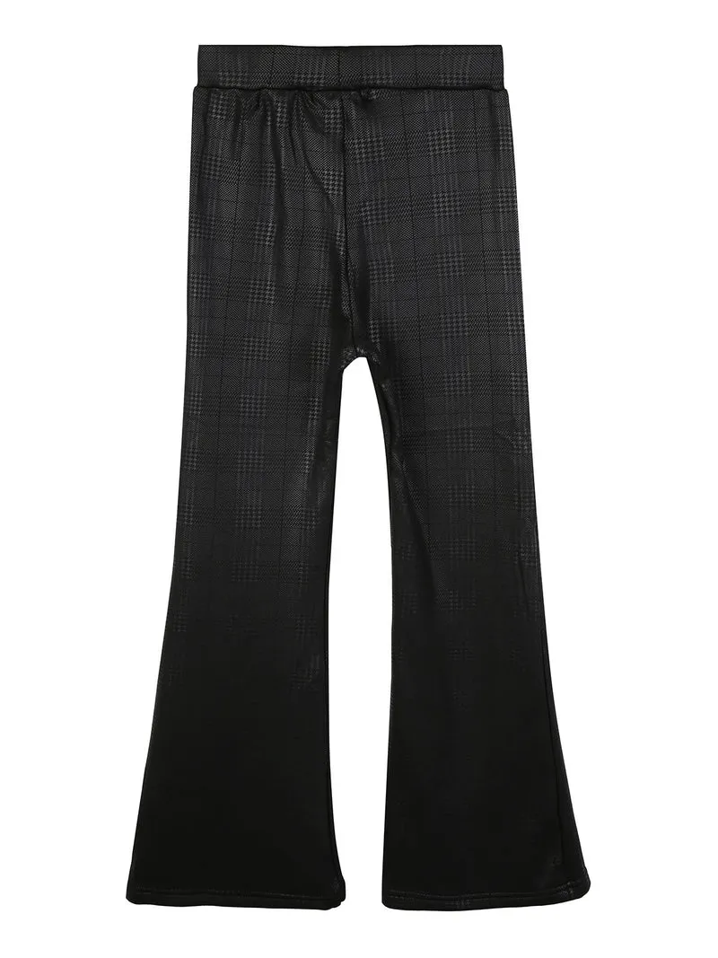 Pantaloni svasati da bambina - nero