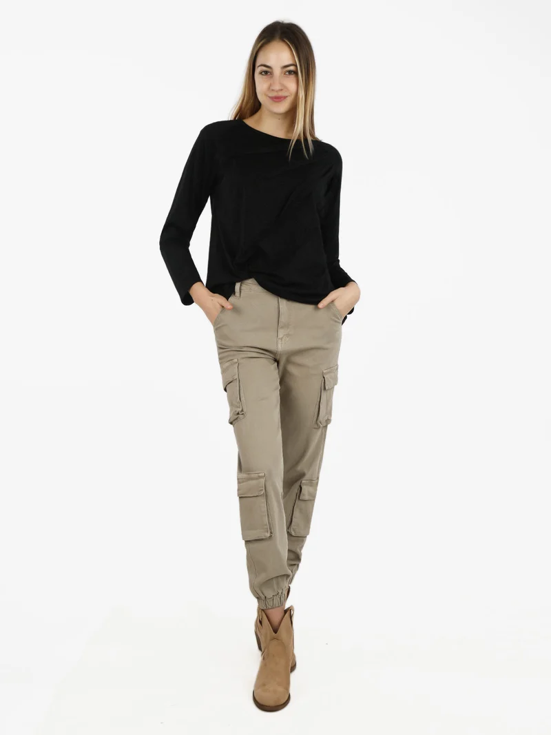 T-shirt donna oversize in cotone - nero
