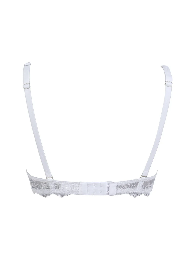 VIOLA Reggiseno push-up in gel coppa B con ferretto - bianco