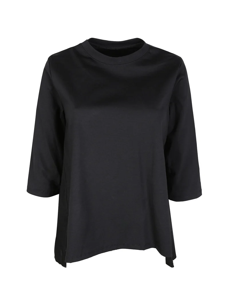 Maxi maglia donna girocollo - nero