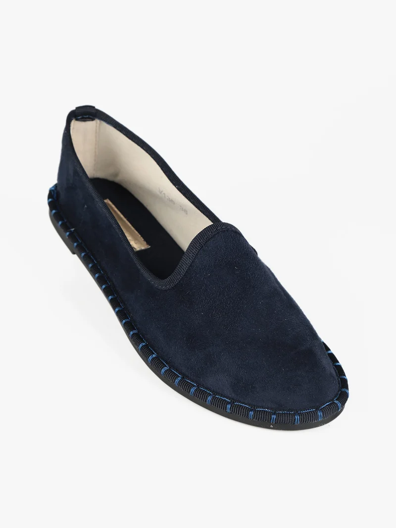 Espadrillas scamosciate donna - blu scuro