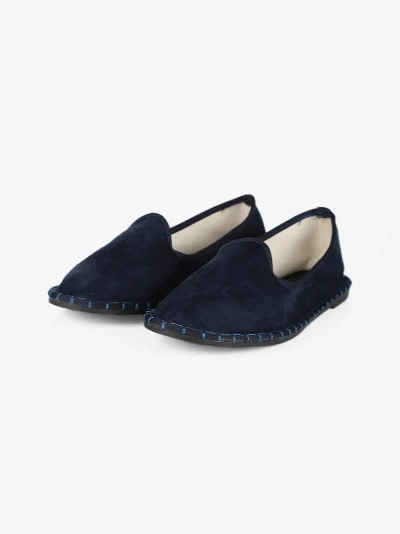 Espadrillas scamosciate donna - blu scuro