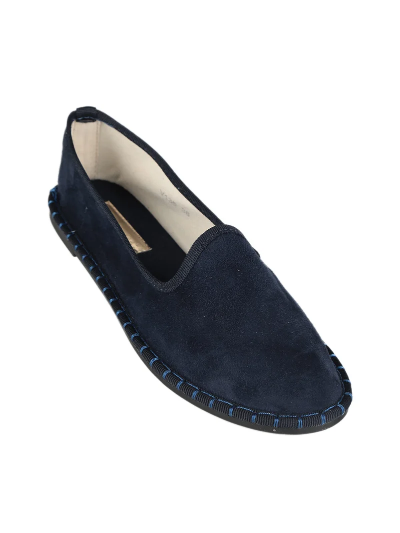 Espadrillas scamosciate donna - blu scuro