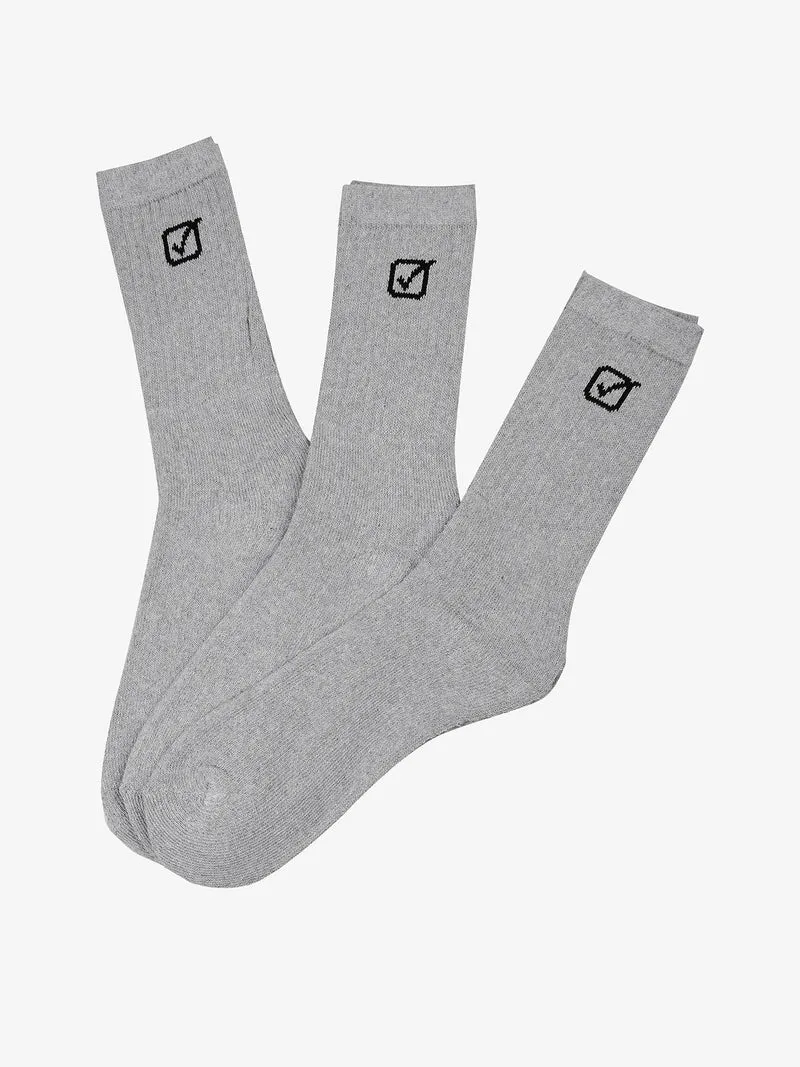 Calze tennis uomo 3 paia - grigio