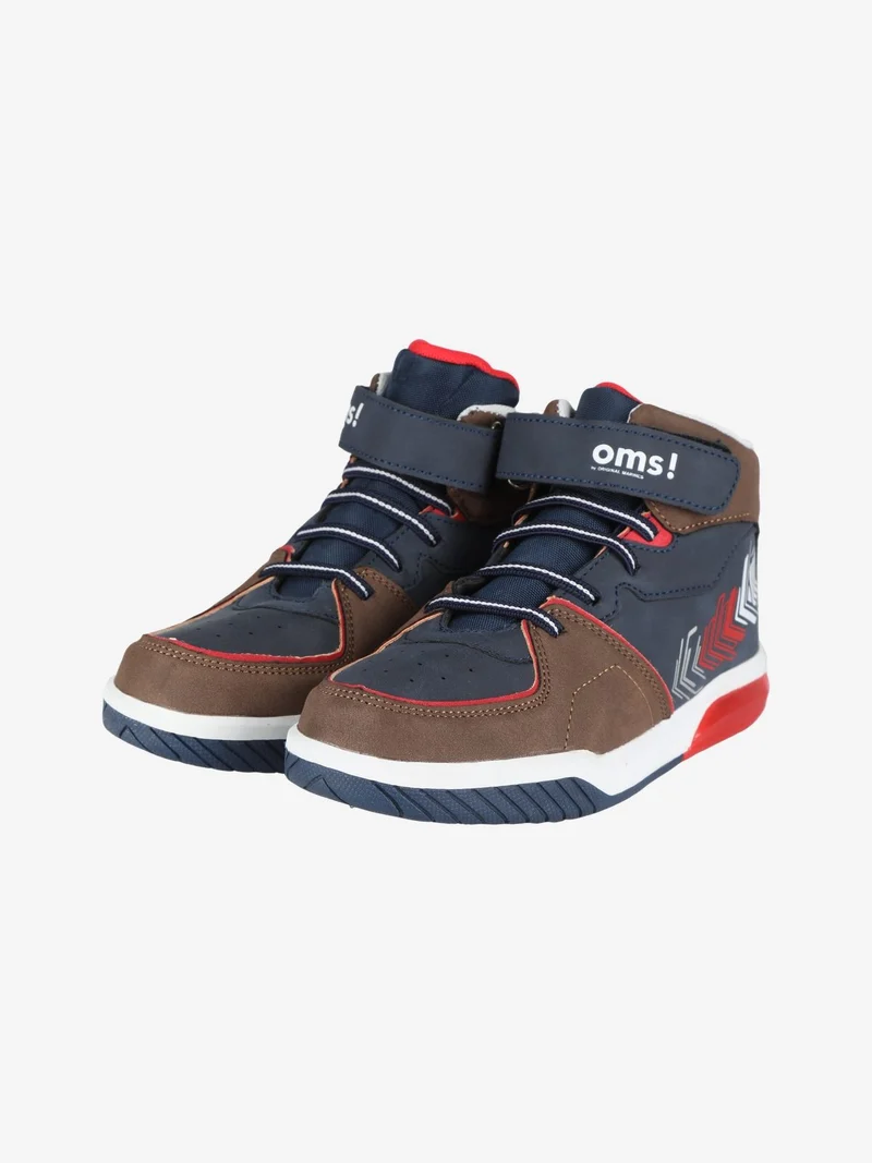 Sneakers alte da ragazzo - marrone