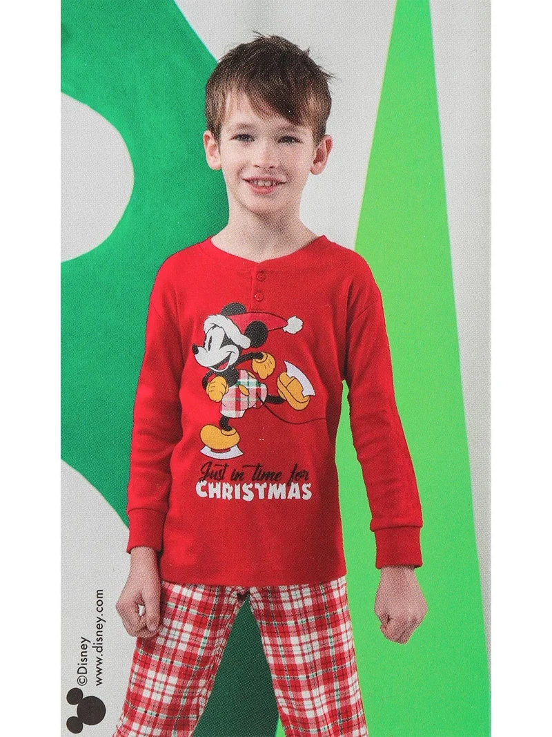 Topolino pigiama di Natale da bambino - rosso