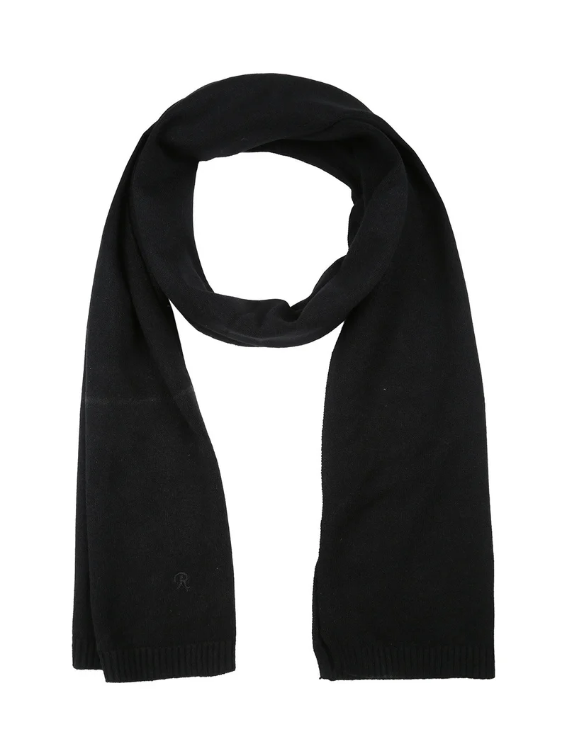 Sciarpa in maglia tinta unita - nero
