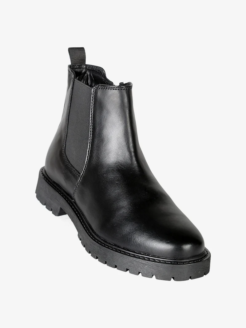 Stivaletti chelsea donna in pelle - nero