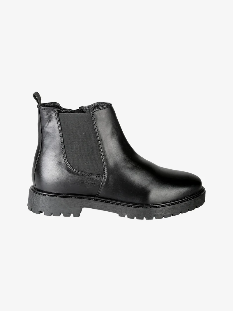Stivaletti chelsea donna in pelle - nero