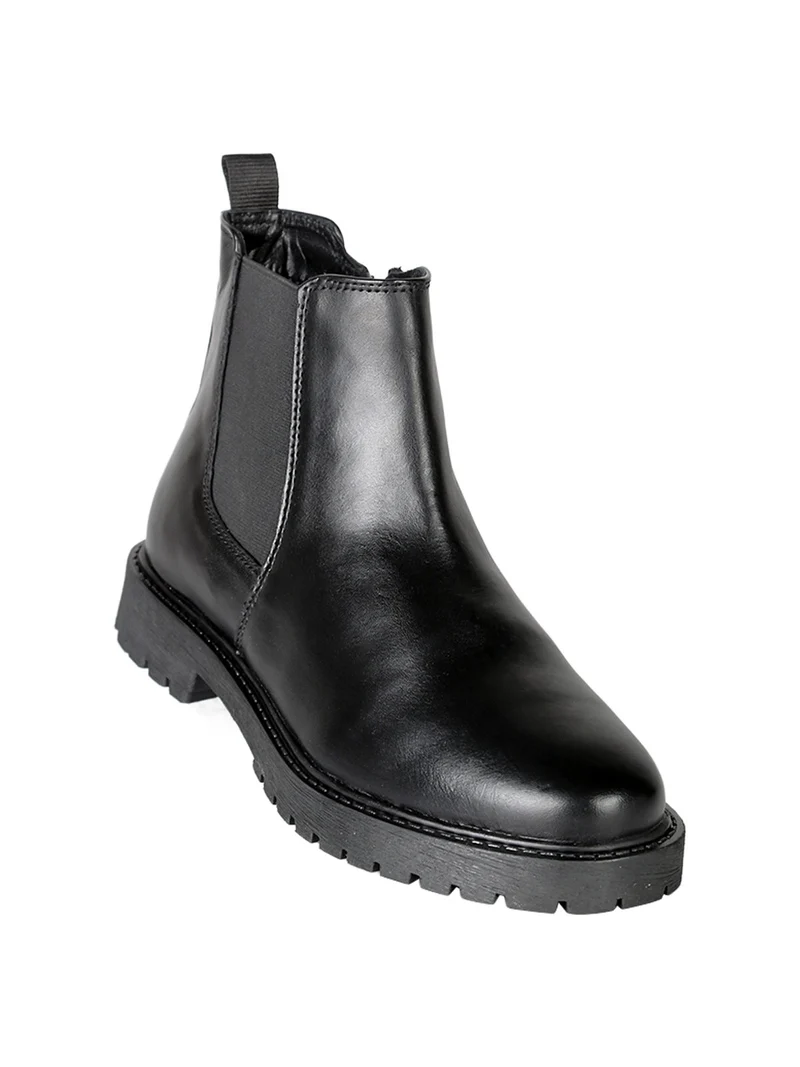 Stivaletti chelsea donna in pelle - nero