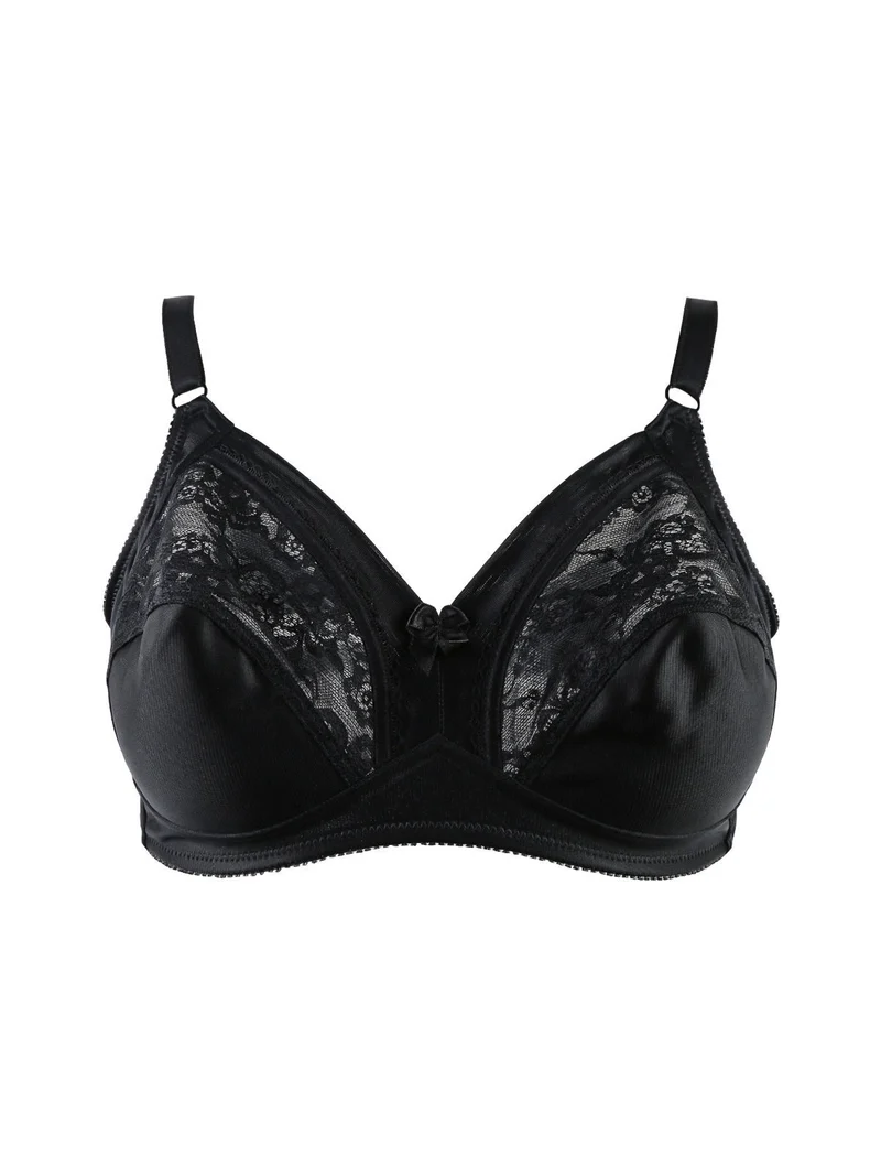 DELIA Reggiseno sfoderato con pizzo - nero